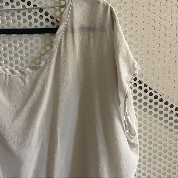 Chaser Dolman Sleeve Oversized Top Size Medium in Ivory Washed Silk - Picture 6 of 8